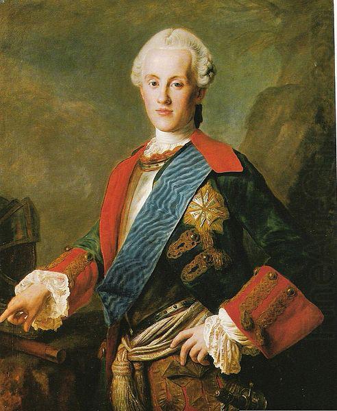 Portrait of Carl Christian Joseph of Saxony, Duke of Courland, unknow artist